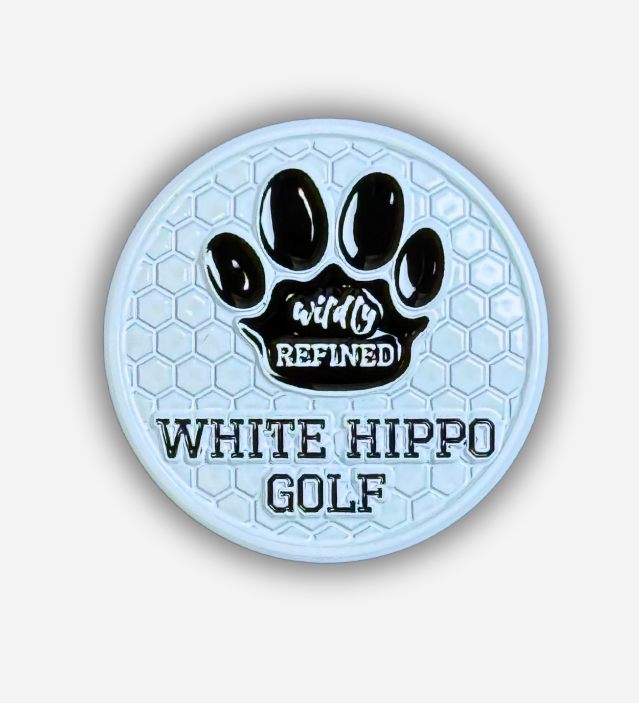 White Hippo Ball Marker