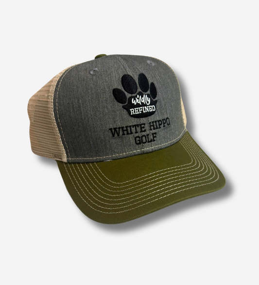 Hippo Paw Snapback - Olive