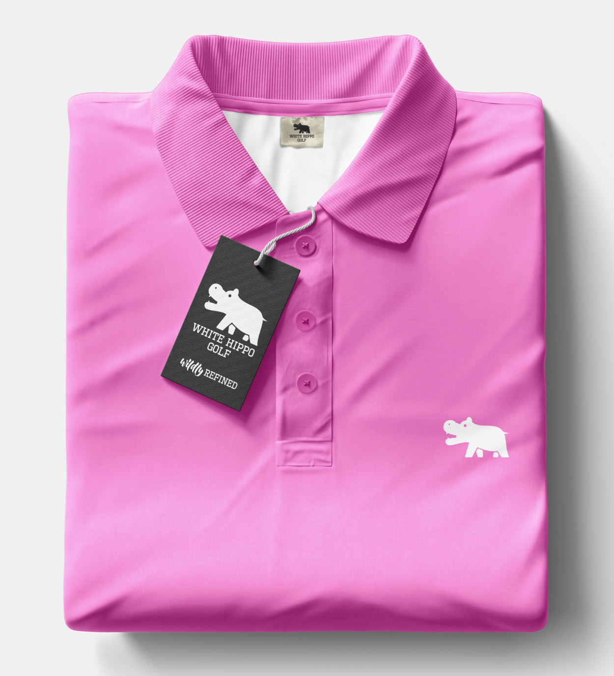 Original SwingEase Hippo Pink polo