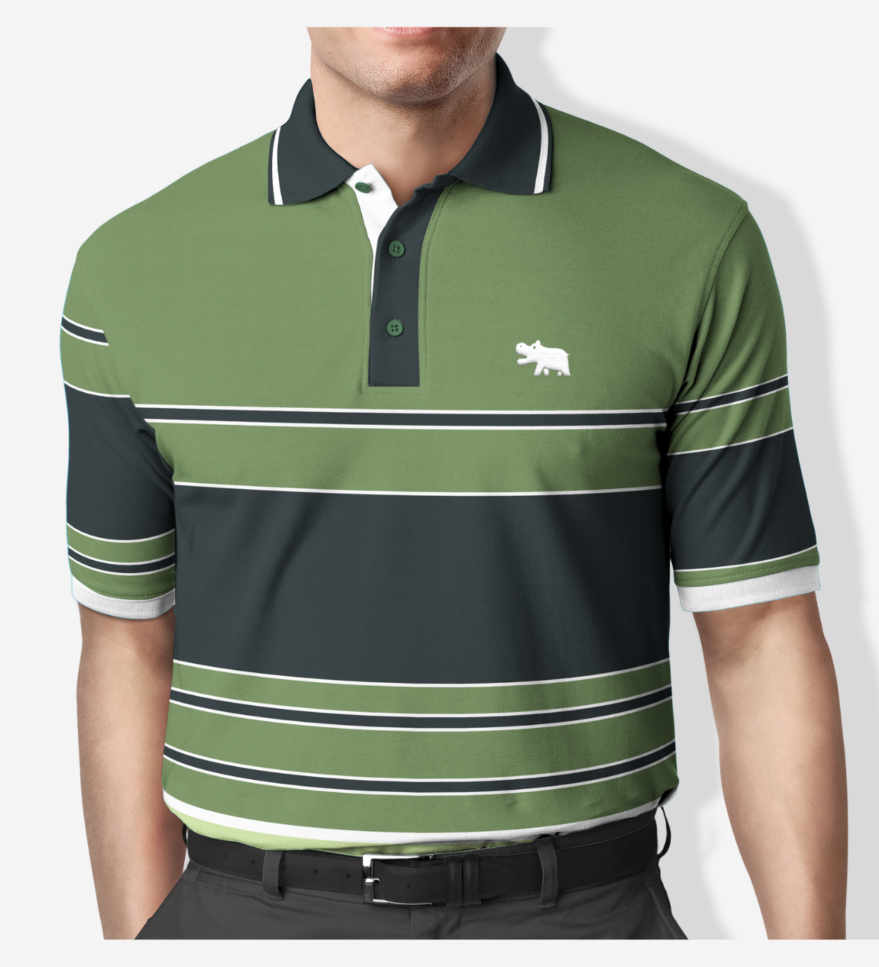 bunker stripe polo