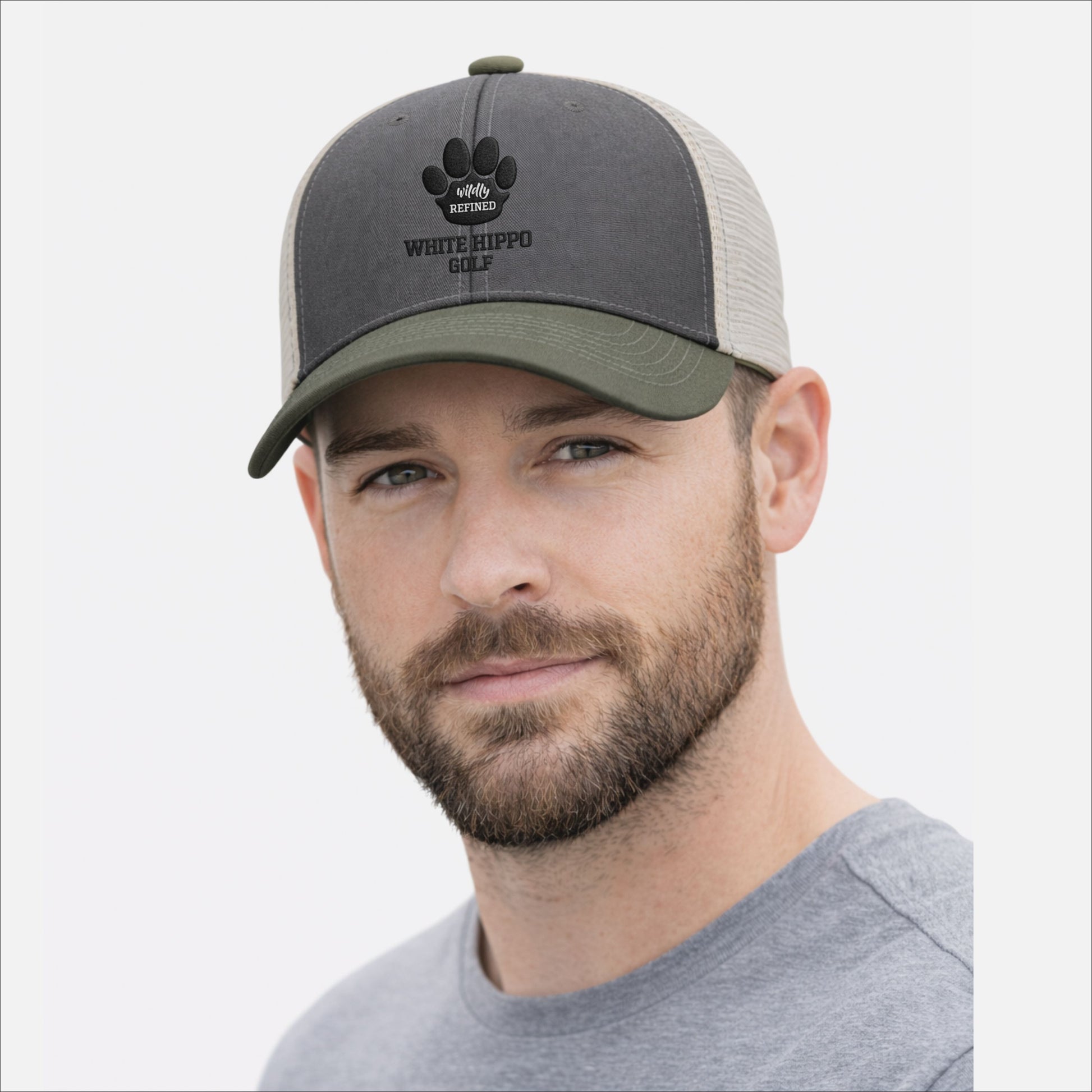 hippo paw snapback hat